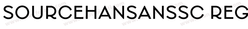 SOURCEHANSANSSC REGULAR 0字体转换